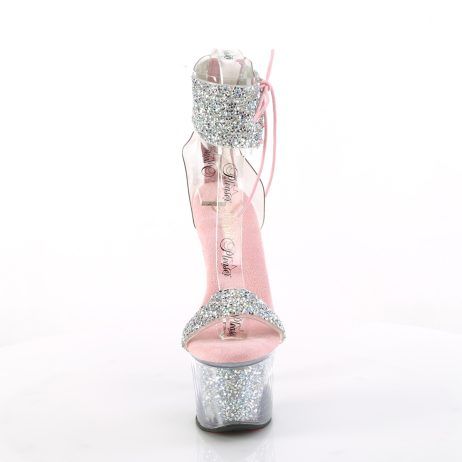 Pleaser SKY-327RSI SKY327RSI/RS-BP/RS Sandali Donna  Tacco Altissimo 17 Plateau 7.0 Argento SKY327RSI/RS-BP/RS