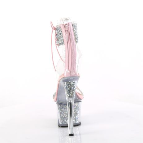 Pleaser SKY-327RSI SKY327RSI/RS-BP/RS Sandali Donna  Tacco Altissimo 17 Plateau 7.0 Argento SKY327RSI/RS-BP/RS