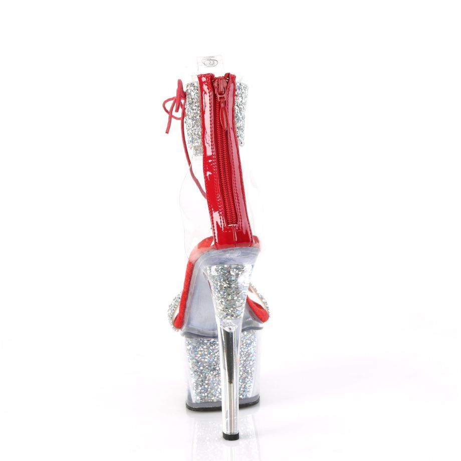 Pleaser SKY-327RSI SKY327RSI/RS-R/RS Sandali Donna  Tacco Altissimo 17 Plateau 7.0 Argento SKY327RSI/RS-R/RS