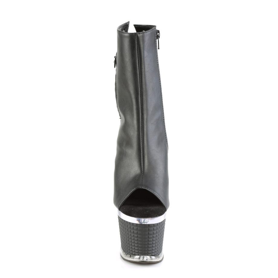 Pleaser SPECTATOR-1018 SPEC1018/BPU/C-B Tronchetti  Tacco Altissimo 17 Plateau 7.6 Nero SPEC1018/BPU/C-B