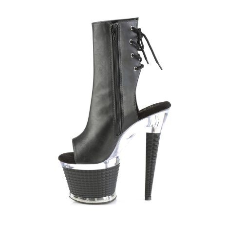 Pleaser SPECTATOR-1018 SPEC1018/BPU/C-B Tronchetti  Tacco Altissimo 17 Plateau 7.6 Nero SPEC1018/BPU/C-B