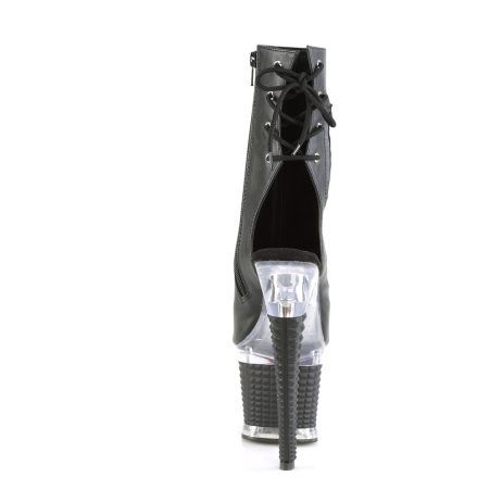 Pleaser SPECTATOR-1018 SPEC1018/BPU/C-B Tronchetti  Tacco Altissimo 17 Plateau 7.6 Nero SPEC1018/BPU/C-B