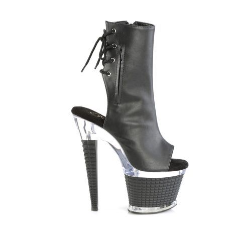 Pleaser SPECTATOR-1018 SPEC1018/BPU/C-B Tronchetti  Tacco Altissimo 17 Plateau 7.6 Nero SPEC1018/BPU/C-B