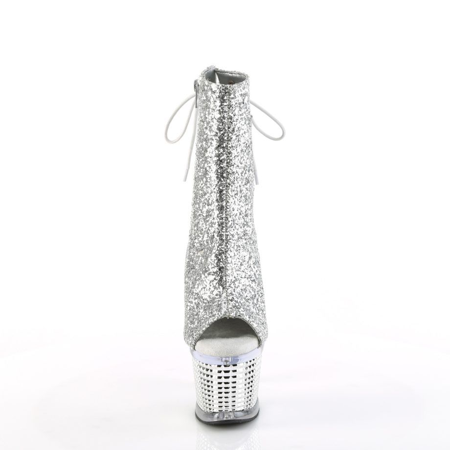Pleaser SPECTATOR-1018G SPEC1018G/SG/C-SCH Tronchetti  Tacco Altissimo 17 Plateau 7.6 Argento SPEC1018G/SG/C-SCH