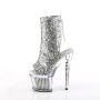 Pleaser SPECTATOR-1018G SPEC1018G/SG/C-SCH Tronchetti  Tacco Altissimo 17 Plateau 7.6 Argento SPEC1018G/SG/C-SCH