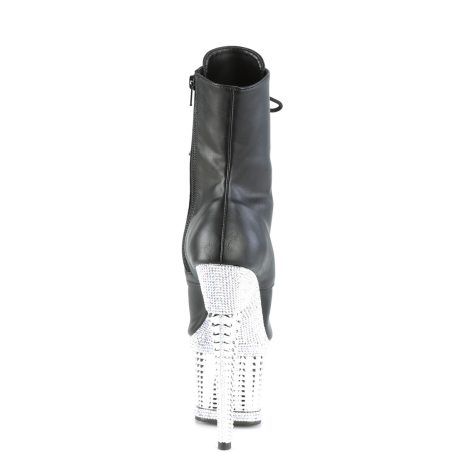 Pleaser SPECTATOR-1021RS SPEC1021RS/BPU/SRSCH Tronchetti  Tacco Altissimo 17 Plateau 7.6 Nero SPEC1021RS/BPU/SRSCH