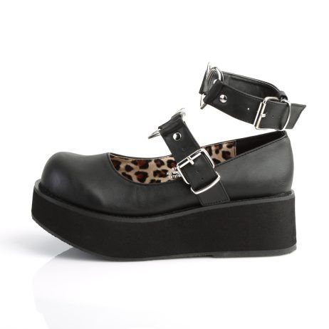 DemoniaCult SPRITE-02 SPR02/BVL Scarpe Donna   Plateau 5.7 Nero SPR02/BVL