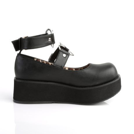 DemoniaCult SPRITE-02 SPR02/BVL Scarpe Donna   Plateau 5.7 Nero SPR02/BVL