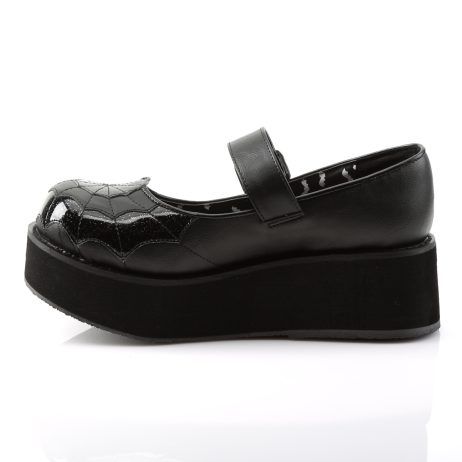 DemoniaCult SPRITE-05 SPR05/BVL-BPT Scarpe Donna   Plateau 5.7 Nero SPR05/BVL-BPT
