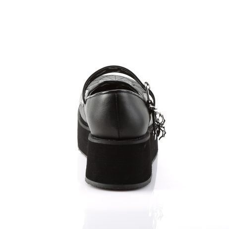 DemoniaCult SPRITE-05 SPR05/BVL-BPT Scarpe Donna   Plateau 5.7 Nero SPR05/BVL-BPT