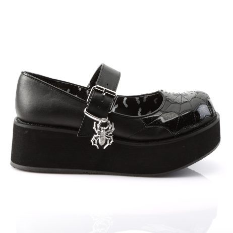 DemoniaCult SPRITE-05 SPR05/BVL-BPT Scarpe Donna   Plateau 5.7 Nero SPR05/BVL-BPT