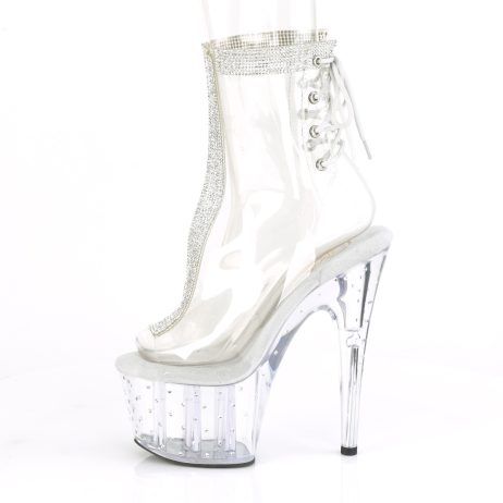 Pleaser STARDUST-1018C-2RS STDUS1018C-2RS/C/M Tronchetti  Tacco Altissimo 17 Plateau 7.0 Trasparente STDUS1018C-2RS/C/M