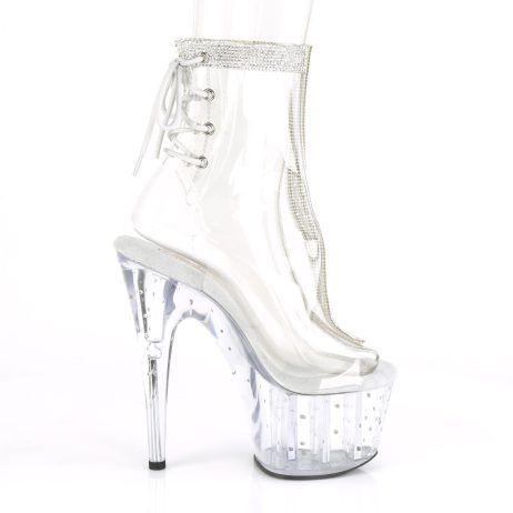 Pleaser STARDUST-1018C-2RS STDUS1018C-2RS/C/M Tronchetti  Tacco Altissimo 17 Plateau 7.0 Trasparente STDUS1018C-2RS/C/M