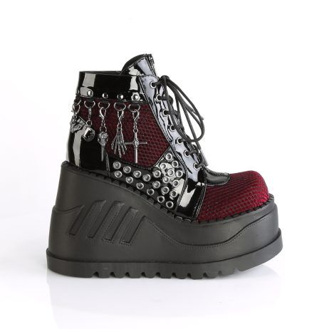 DemoniaCult STOMP-18 STO18/B-BYVEL Tronchetti   Plateau 12.1 Nero STO18/B-BYVEL