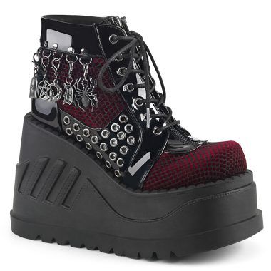 DemoniaCult STOMP-18 STO18/B-BYVEL Tronchetti   Plateau 12.1 Nero STO18/B-BYVEL