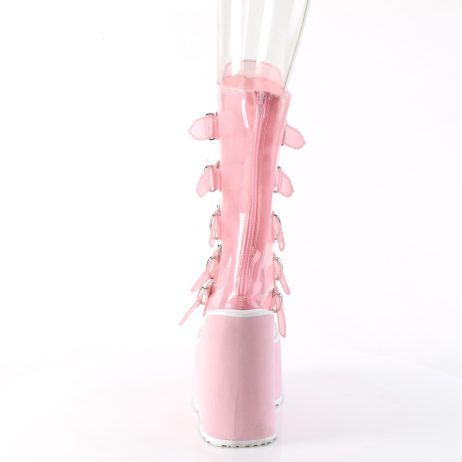 DemoniaCult SWING-230C SWI230C/BPTPU Stivaletti al Polpaccio   Plateau 14.0 Rosa SWI230C/BPTPU