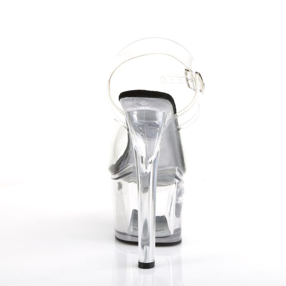 Pleaser TIPJAR-708-5 TIP708-5/C/BG Sandali con Cinturino  Tacco Altissimo 17 Plateau 7.0 Nero TIP708-5/C/BG