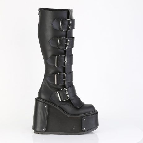 DemoniaCult TRANSFORMER-800 TRA800/BVL Stivali Donna   Plateau 14.0 Nero TRA800/BVL