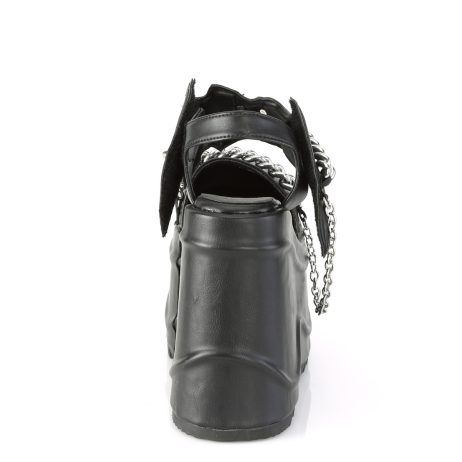 DemoniaCult WAVE-20 WAVE20/BVL Sandali con Cinturino  Tacco Altissimo 15 Nero WAVE20/BVL