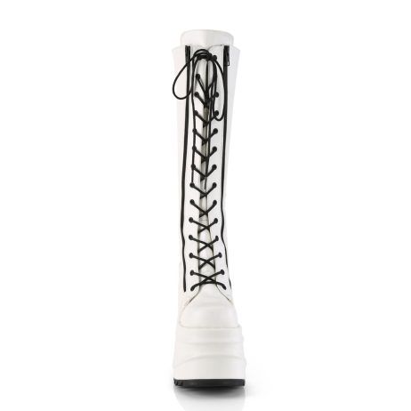 DemoniaCult WAVE-200 WAVE200/WVL Stivali Donna   Plateau 15.2 Bianco WAVE200/WVL