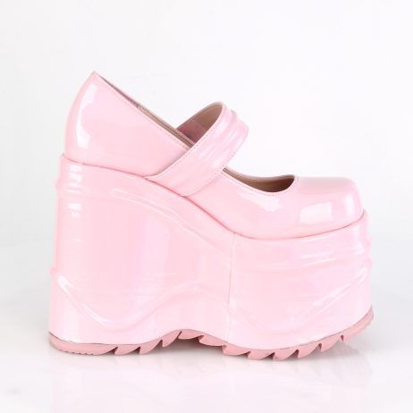 DemoniaCult WAVE-32 WAVE32/BPHG Decollete Mary Jane  Tacco Altissimo 15 Rosa WAVE32/BPHG