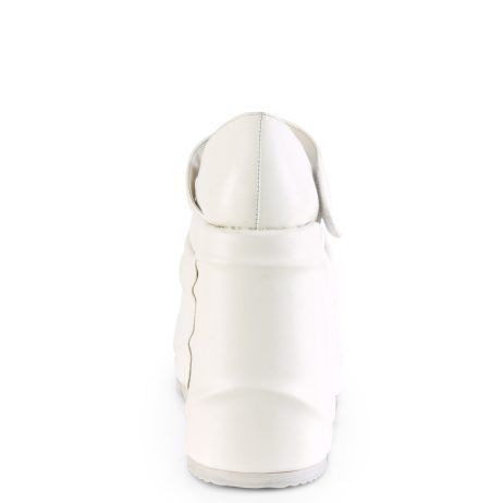 DemoniaCult WAVE-32 WAVE32/WVL Decollete Mary Jane  Tacco Altissimo 15 Bianco WAVE32/WVL