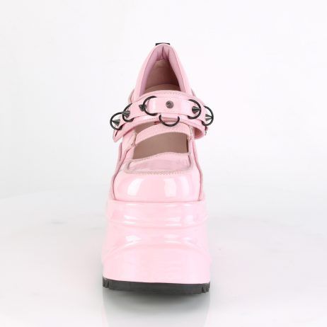 DemoniaCult WAVE-48 WAVE48/BPHG Decollete Mary Jane  Tacco Altissimo 15 Rosa WAVE48/BPHG
