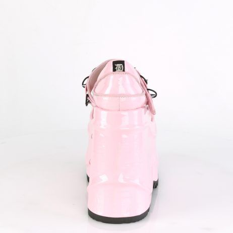 DemoniaCult WAVE-48 WAVE48/BPHG Decollete Mary Jane  Tacco Altissimo 15 Rosa WAVE48/BPHG