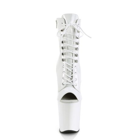 Pleaser XTREME-1021 XTM1021/W/M Tronchetti  Tacco Altissimo 20 Plateau 10.0 Bianco XTM1021/W/M