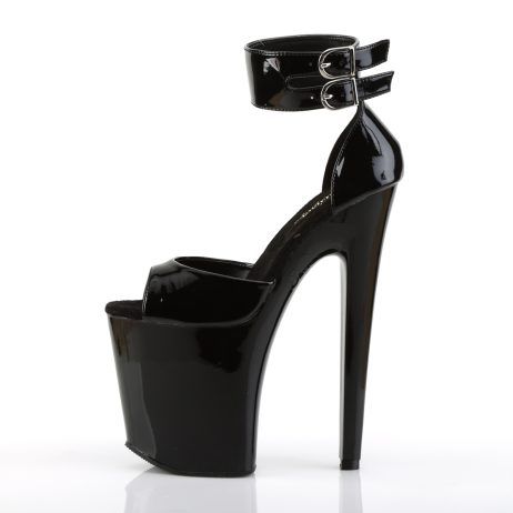 Pleaser XTREME-875 XTM875/B/M Sandali Donna  Tacco Altissimo 20 Plateau 10.2 Nero XTM875/B/M