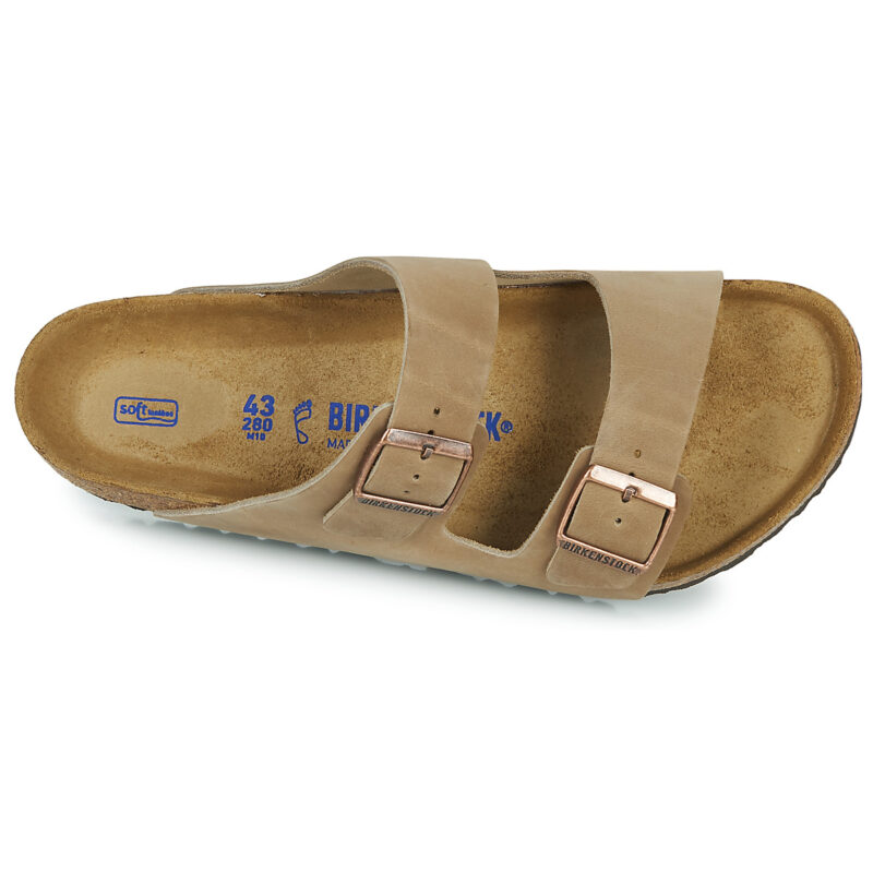 BIRKENSTOCK Arizona Soft Footbed Oiled / Pelle / Tabacco / Brown / Regular Marrone Ciabatta Donna - 6