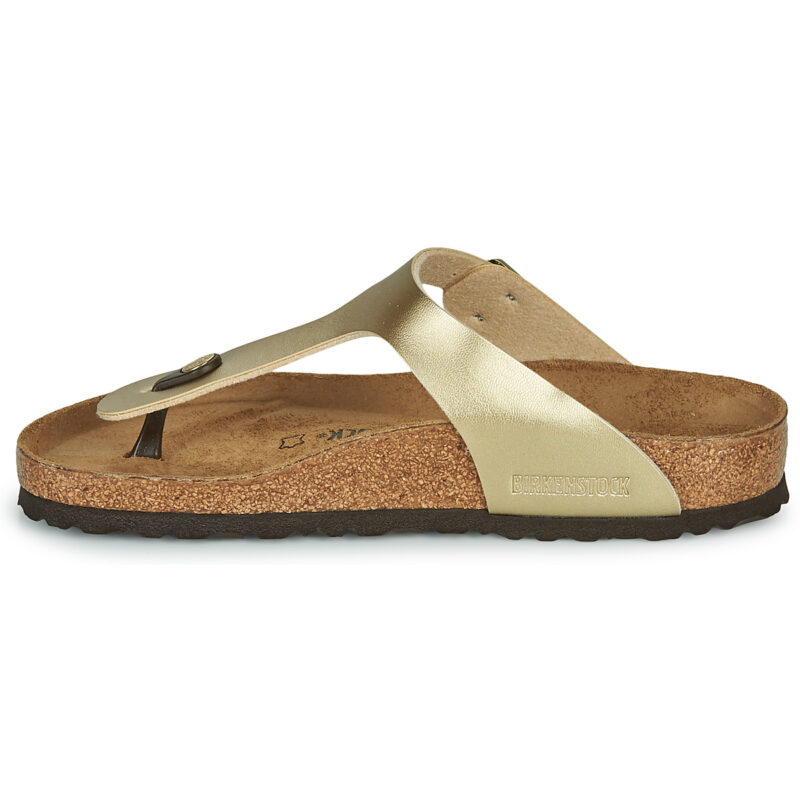 BIRKENSTOCK Gizeh Birko-flor / Oro / Regular Oro Infradito Donna - 4