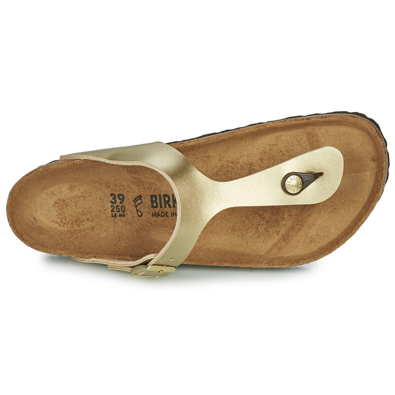 BIRKENSTOCK Gizeh Birko-flor / Oro / Regular Oro Infradito Donna - 6