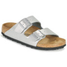 BIRKENSTOCK Arizona Birko-flor / Silver / Stretto Argento Ciabatta Donna - 1