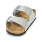 BIRKENSTOCK Arizona Birko-flor / Silver / Stretto Argento Ciabatta Donna - 3
