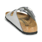 BIRKENSTOCK Arizona Birko-flor / Silver / Stretto Argento Ciabatta Donna - 5