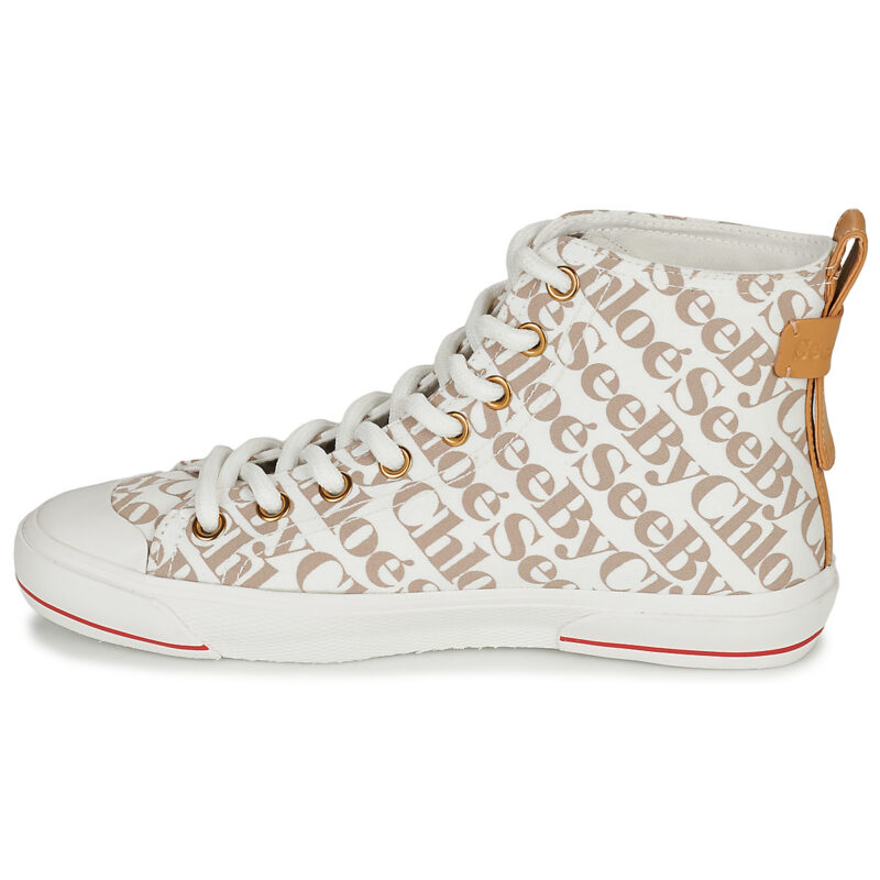 See by Chloé ARYANA Beige Sneakers alte Donna - 4