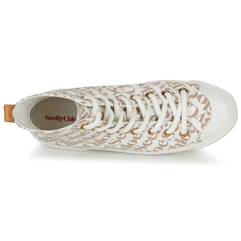 See by Chloé ARYANA Beige Sneakers alte Donna - 6