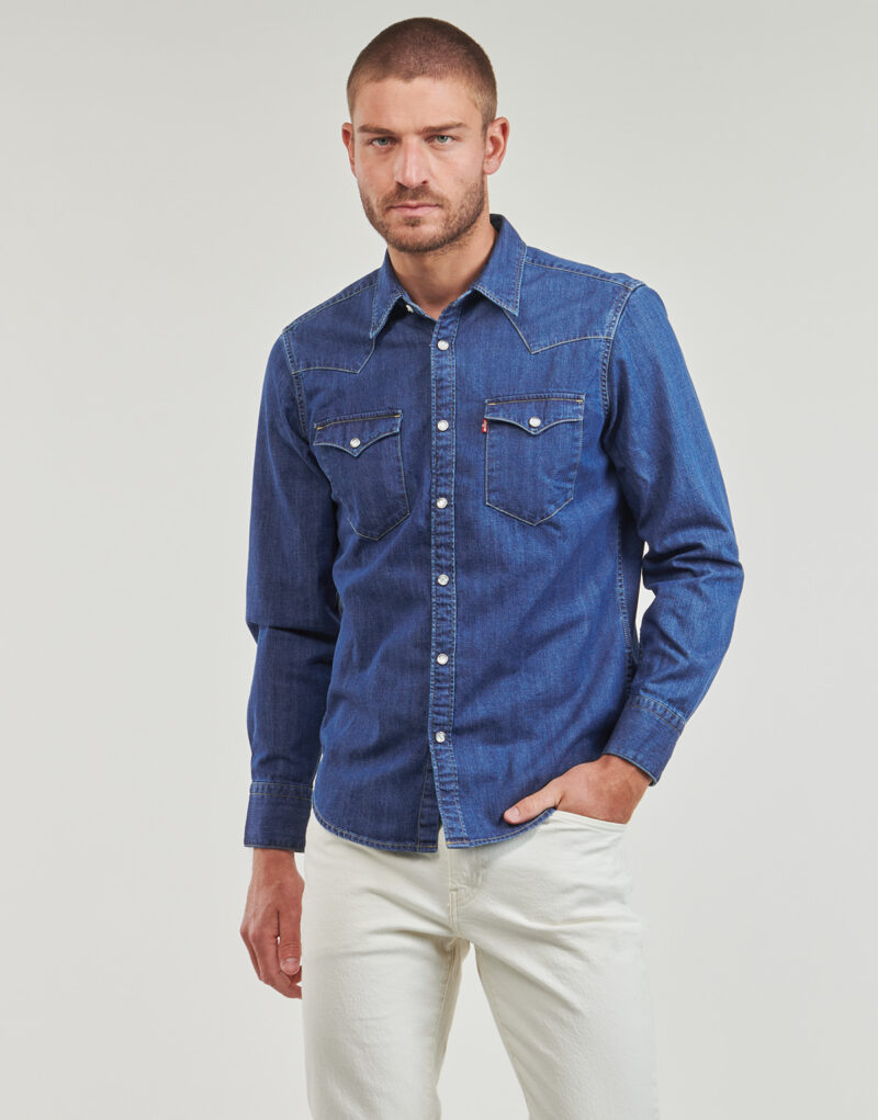 Camisa de manga larga Levis Camisas de manga larga azules para hombre BARSTOW WESTERN STANDARD - 2