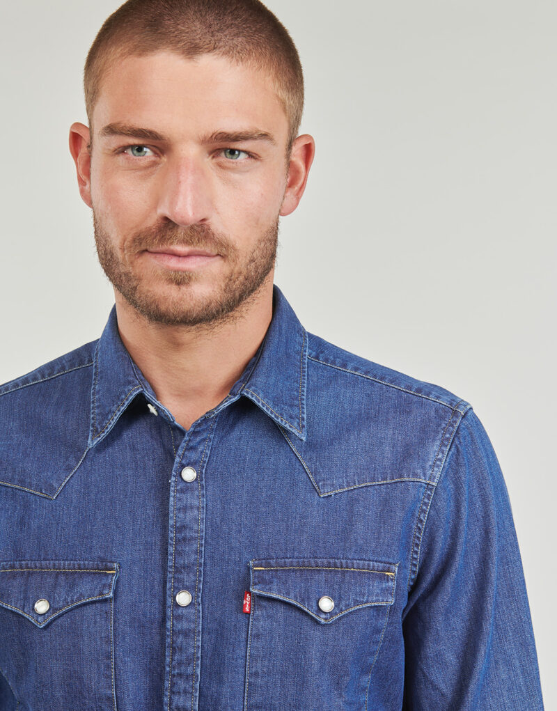 Camisa de manga larga Levis Camisas de manga larga azules para hombre BARSTOW WESTERN STANDARD - 5