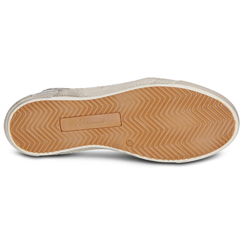 Meline NCK322 Silberne Damen-Sneaker mit hohem Schaft &ndash; Gr&ouml;&szlig;e 7