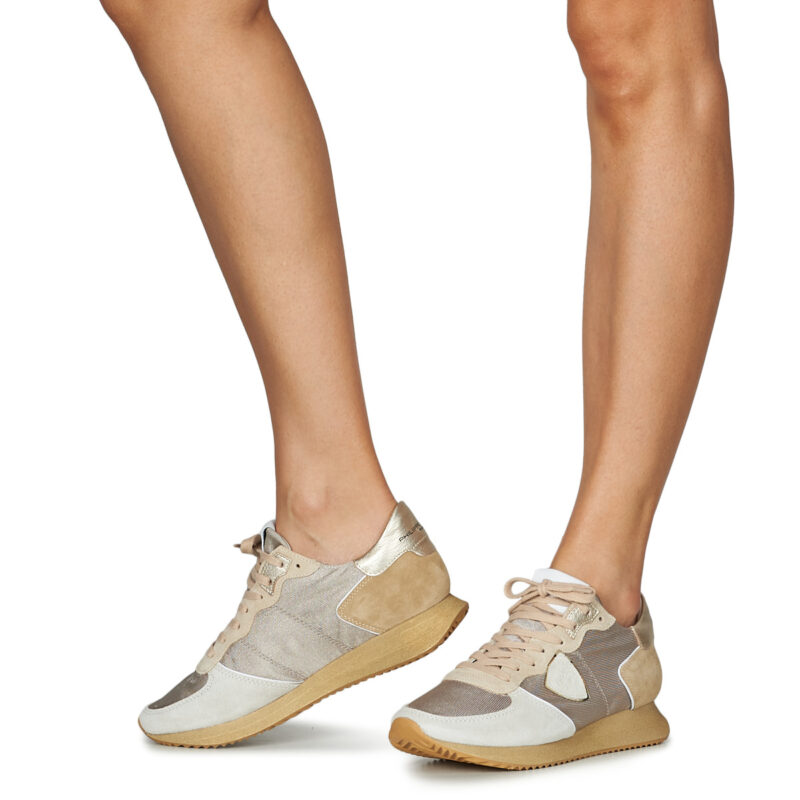 Philippe Model TRPX LOW WOMAN Gold Low Sneakers Women - 8