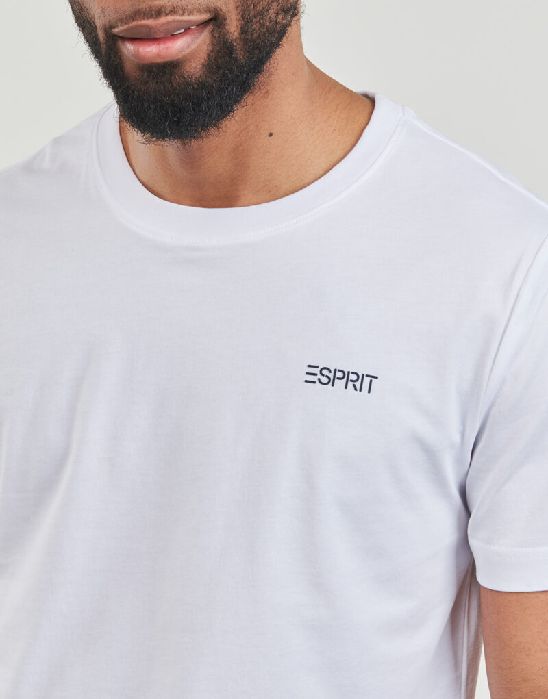 T-Shirt Esprit SUS F AW CN SS Wei&szlig; T-Shirt mit kurzen &Auml;rmeln Herren - 5