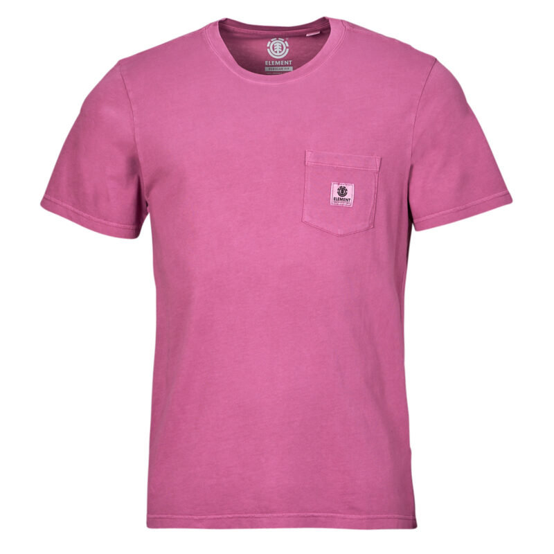 Camisetas Element BASIC POCKET PIGMENT SS Rosa T-shirt maniche corte Uomo - 1