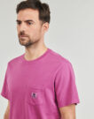 Camisetas Element BASIC POCKET PIGMENT SS Rosa T-shirt maniche corte Uomo - 5