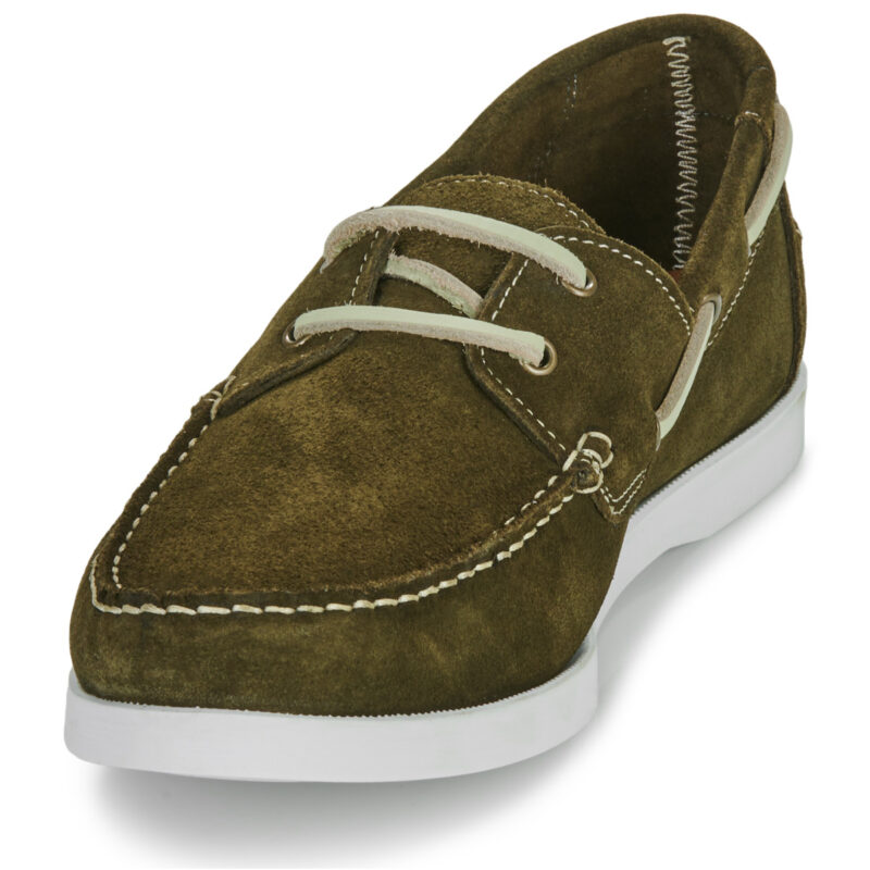 Carlington Chaussures bateau BORSI Kaki pour hommes - 3