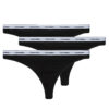 Perizoma Calvin Klein Jeans THONG 3PK X3 Nero Perizoma Donna