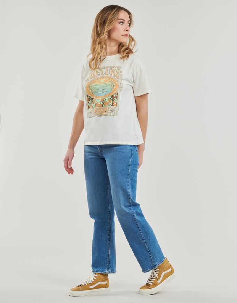 Rip Curl LONG DAYS RELAXED TEE White T-shirt short sleeves Woman - 3