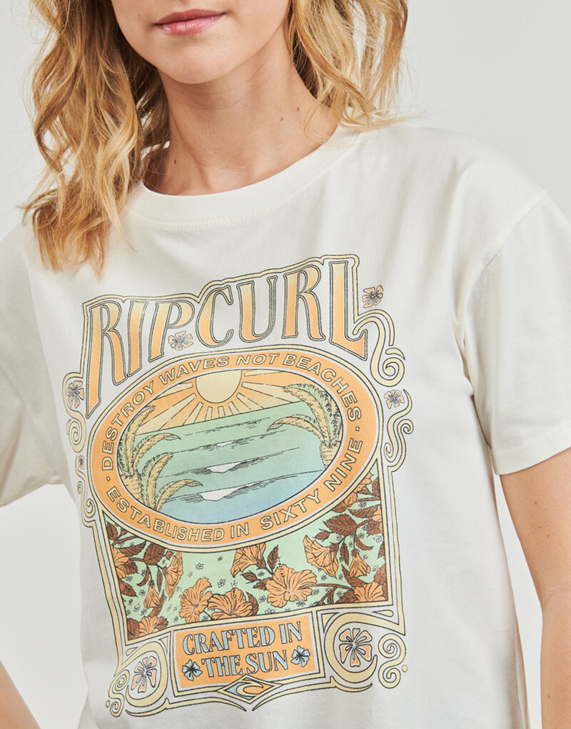 Rip Curl LONG DAYS RELAXED TEE White T-shirt short sleeves Woman - 5