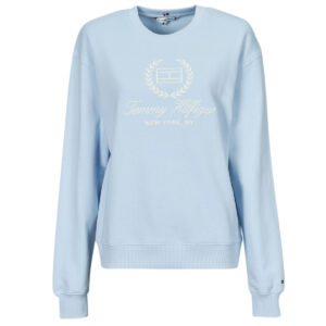 Felpe  Tommy Hilfiger  REG FLAG SCRIPT CNK SWTSHRT  Blu -   Felpe Abbigliamento Donna